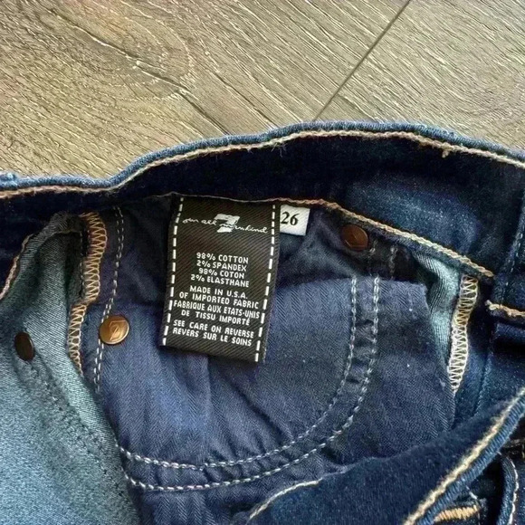 7 for all mankind jeans.  The Skinny. Women’s size 26. - Picture 3 of 5